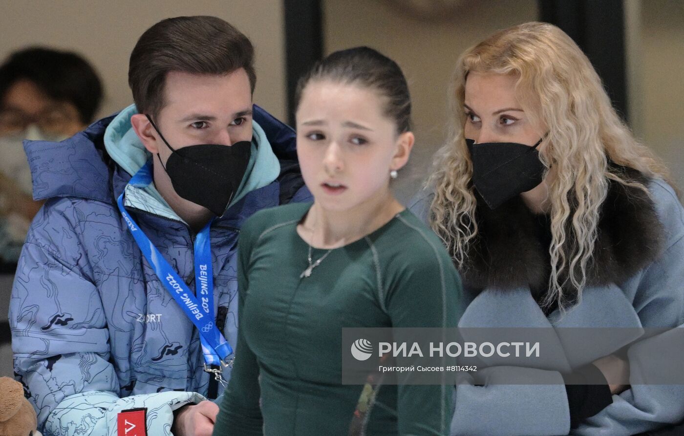 Олимпиада-2022. Подготовка К. Валиевой к личным соревнованиям по фигурному катанию