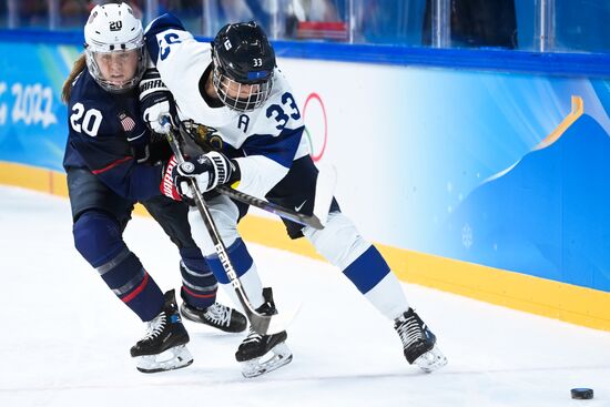 Олимпиада-2022. Хоккей. Женщины. Матч США - Финляндия