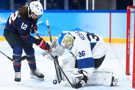 Олимпиада-2022. Хоккей. Женщины. Матч США - Финляндия