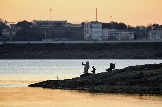 Симферопольское водохранилище в Крыму