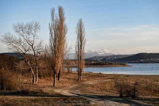 Симферопольское водохранилище в Крыму