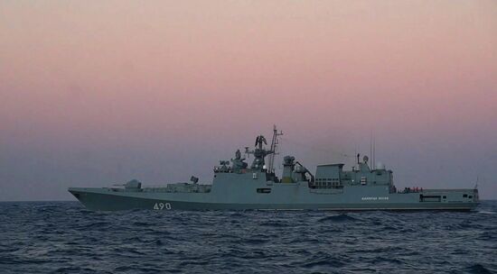 Учения Черноморского флота у побережья Крыма