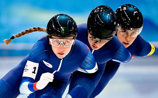 Олимпиада-2022. Конькобежный спорт. Женщины. Командная гонка