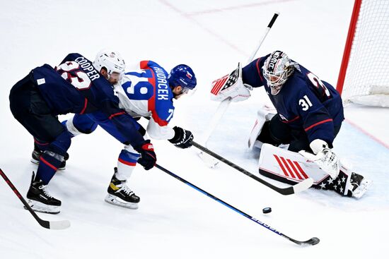 Олимпиада-2022. Хоккей. Мужчины. Матч США - Словакия