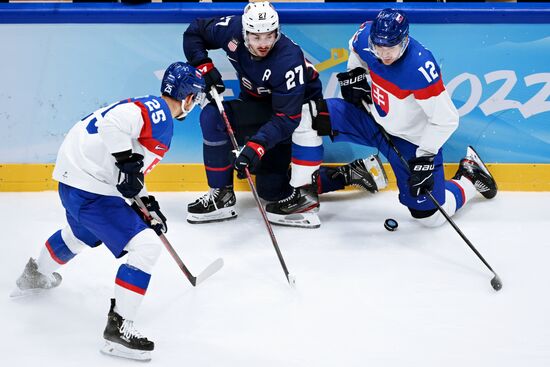 Олимпиада-2022. Хоккей. Мужчины. Матч США - Словакия