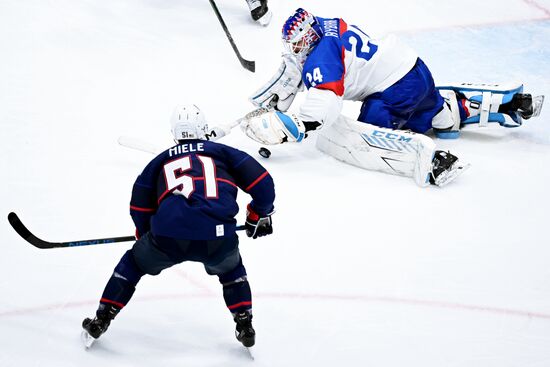 Олимпиада-2022. Хоккей. Мужчины. Матч США - Словакия