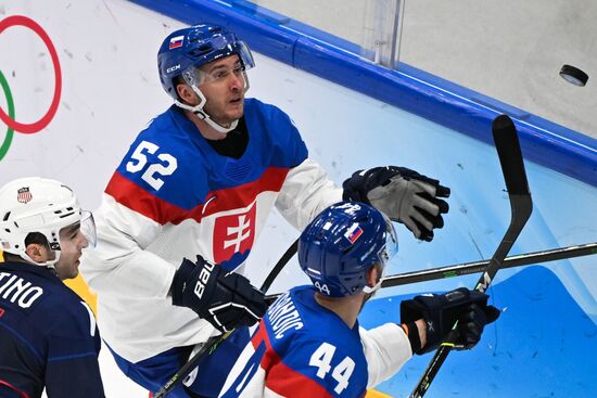 Олимпиада-2022. Хоккей. Мужчины. Матч США - Словакия