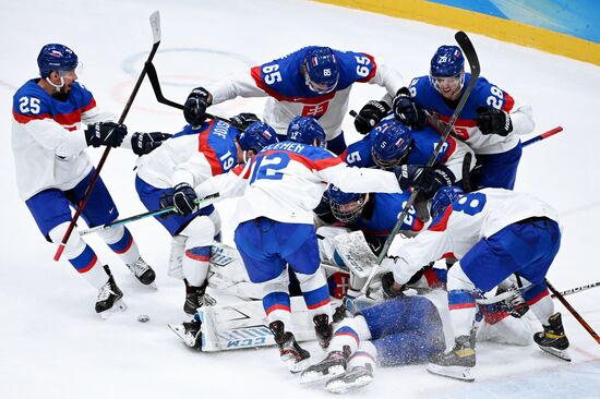 Олимпиада-2022. Хоккей. Мужчины. Матч США - Словакия