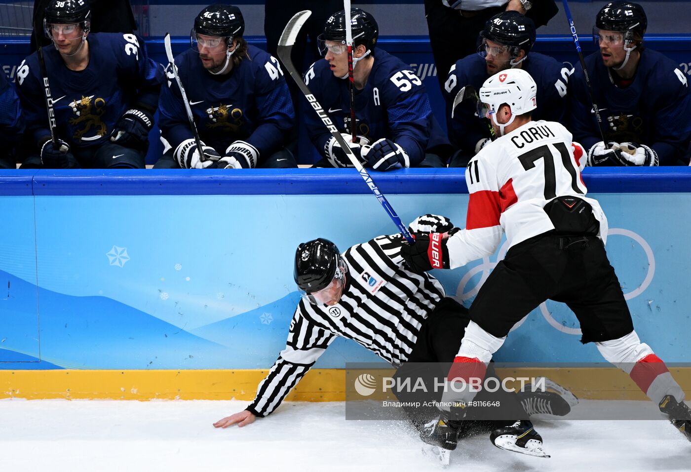 Олимпиада-2022. Хоккей. Мужчины. Матч Финляндия - Швейцария