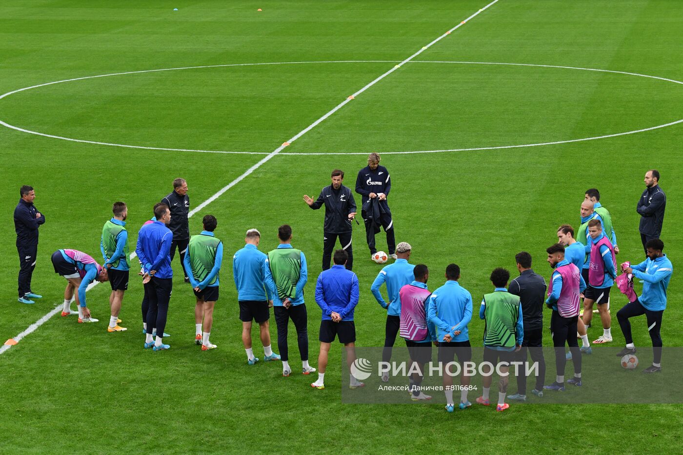 Футбол. Лига Европы. Тренировка ФК "Зенит"