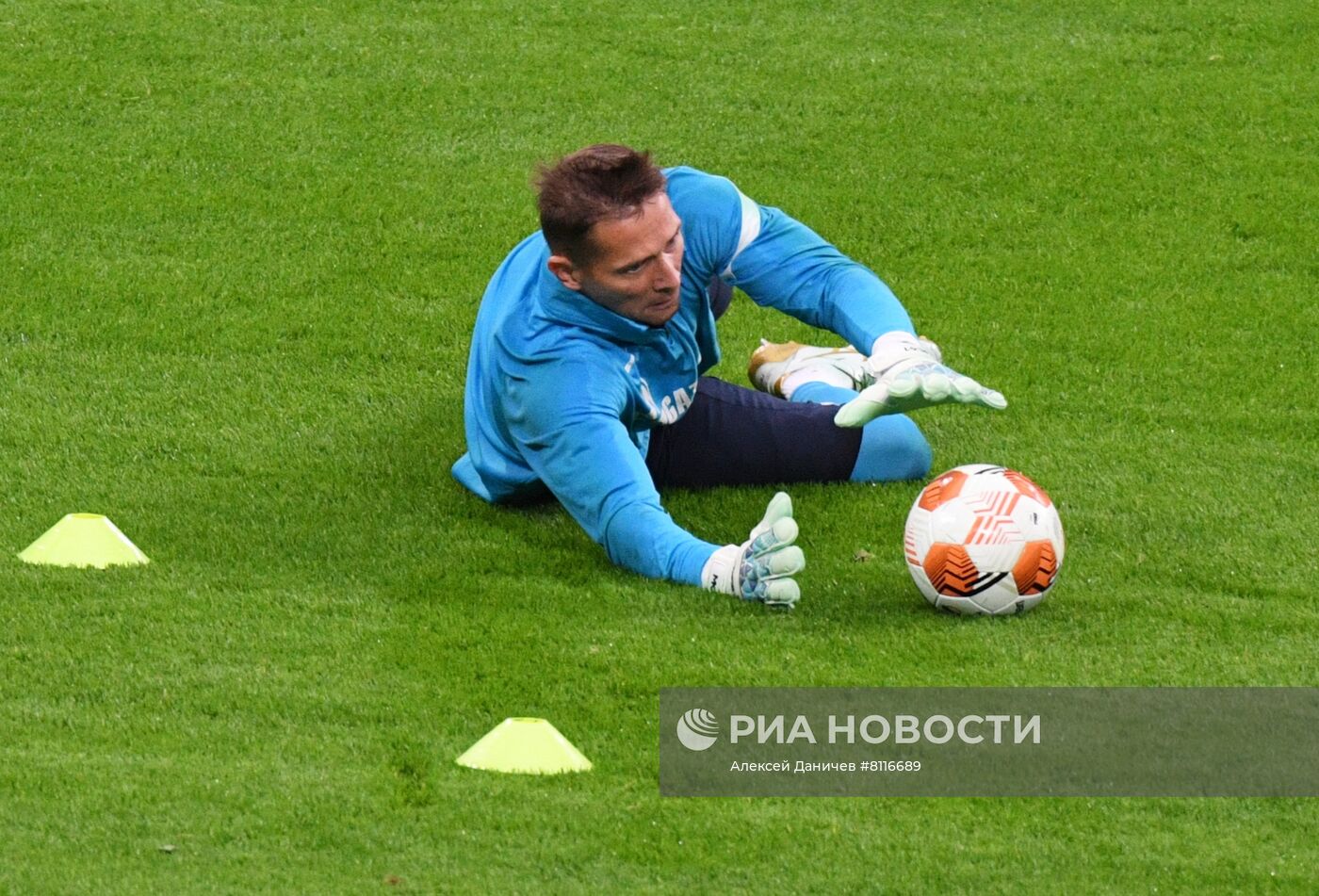 Футбол. Лига Европы. Тренировка ФК "Зенит"