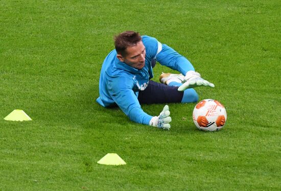 Футбол. Лига Европы. Тренировка ФК "Зенит"