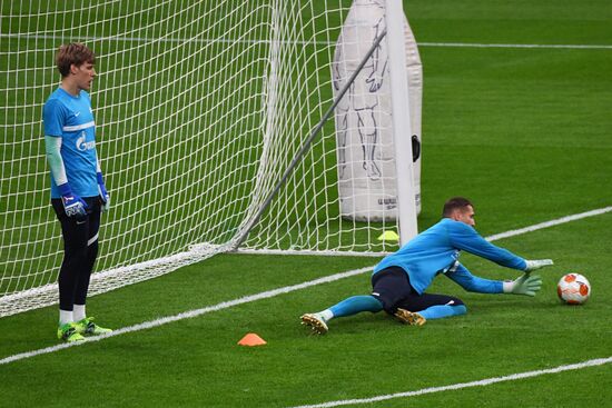 Футбол. Лига Европы. Тренировка ФК "Зенит"