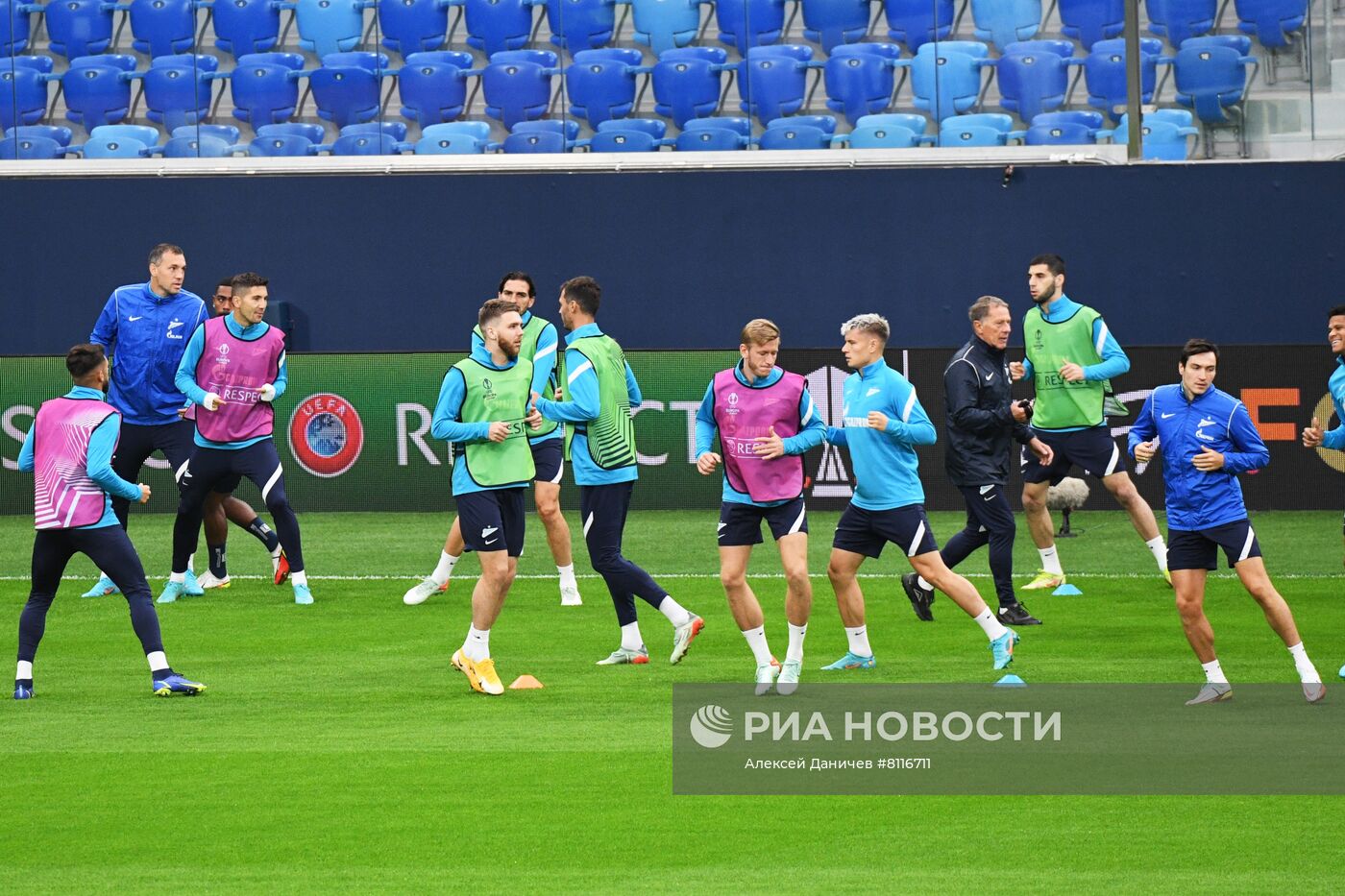 Футбол. Лига Европы. Тренировка ФК "Зенит"