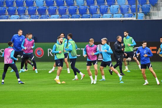 Футбол. Лига Европы. Тренировка ФК "Зенит"