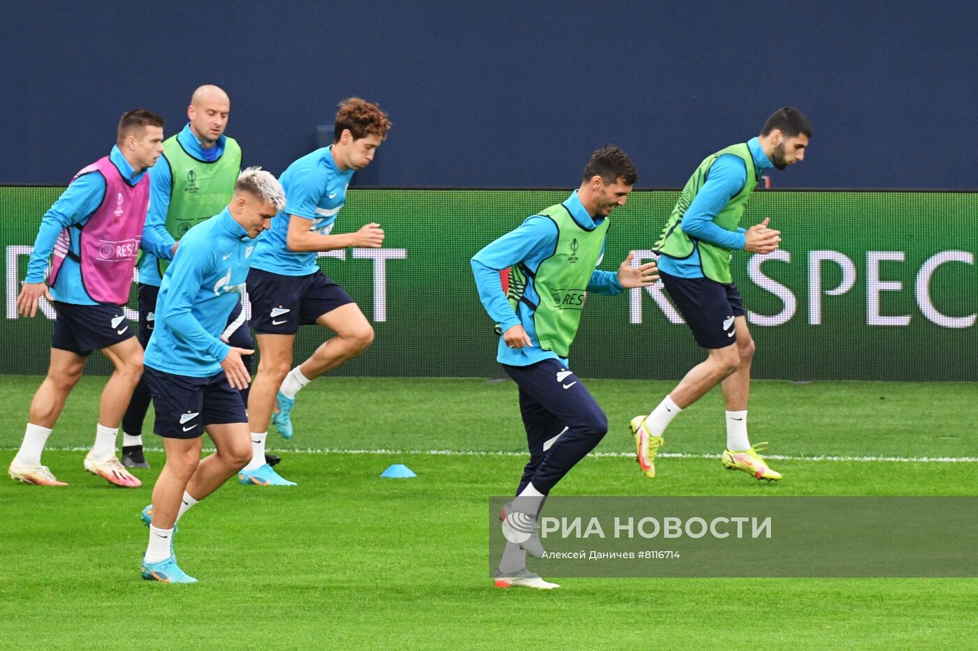 Футбол. Лига Европы. Тренировка ФК "Зенит"