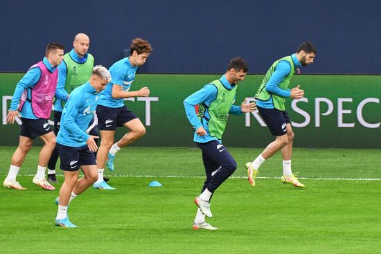 Футбол. Лига Европы. Тренировка ФК "Зенит"