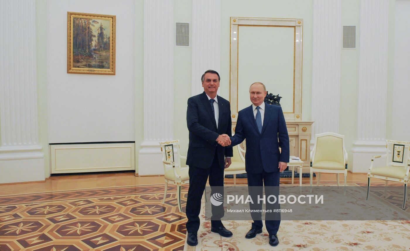Встреча президентов России и Бразилии В. Путина и Ж. Болсонару 