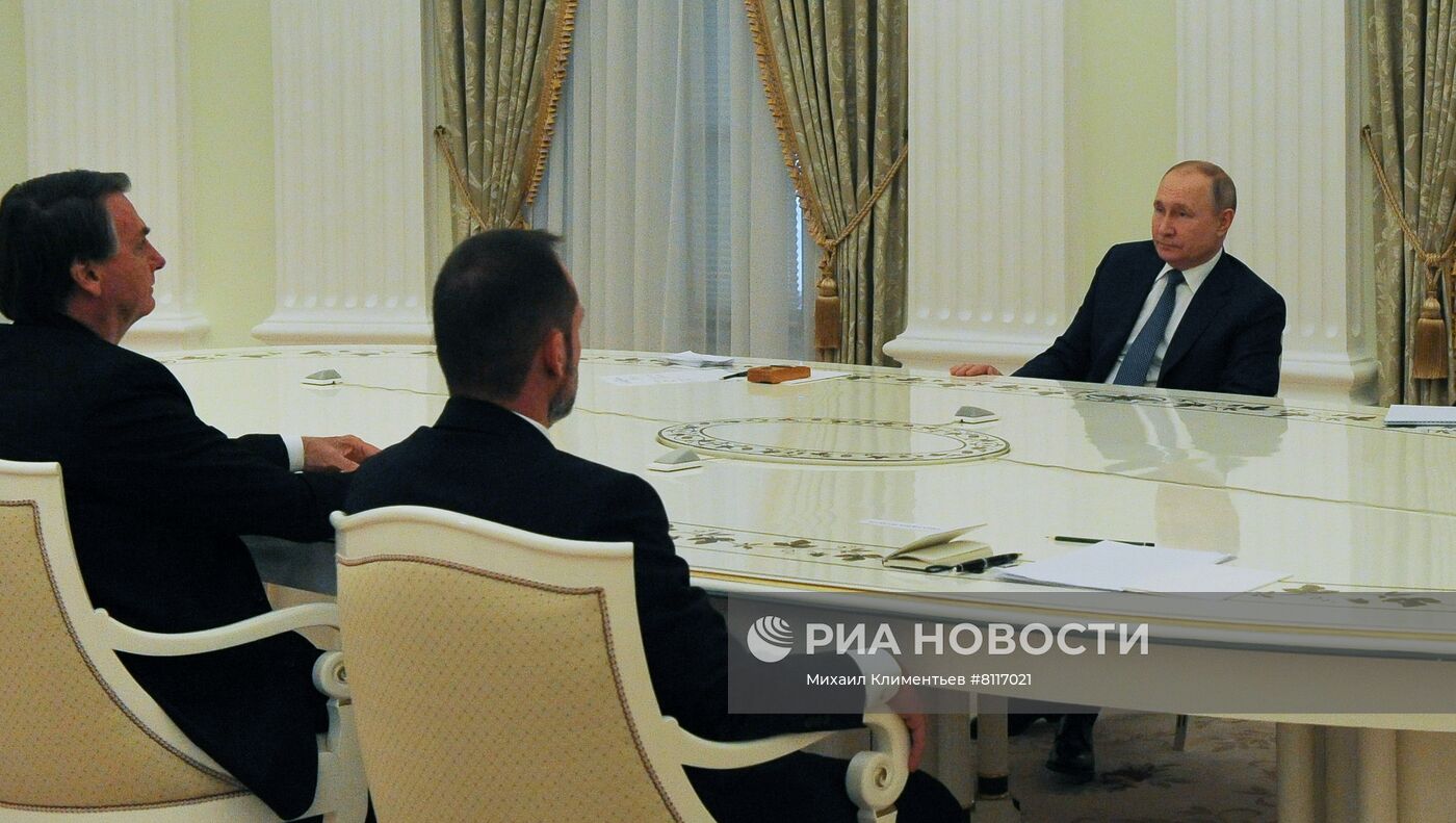 Встреча президентов России и Бразилии В. Путина и Ж. Болсонару 