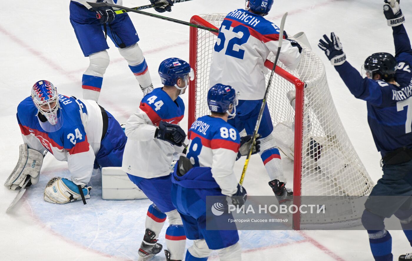 Олимпиада-2022. Хоккей. Мужчины. Матч Финляндия - Словакия