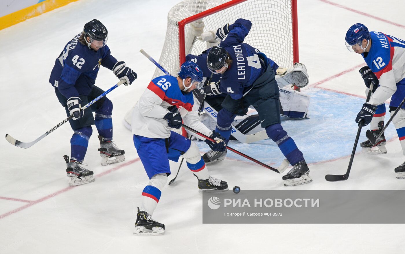 Олимпиада-2022. Хоккей. Мужчины. Матч Финляндия - Словакия