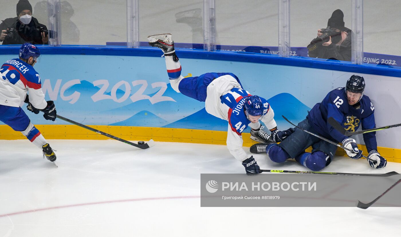 Олимпиада-2022. Хоккей. Мужчины. Матч Финляндия - Словакия