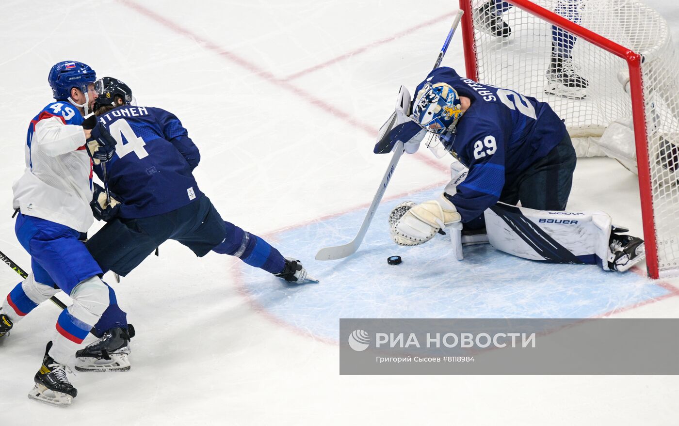 Олимпиада-2022. Хоккей. Мужчины. Матч Финляндия - Словакия