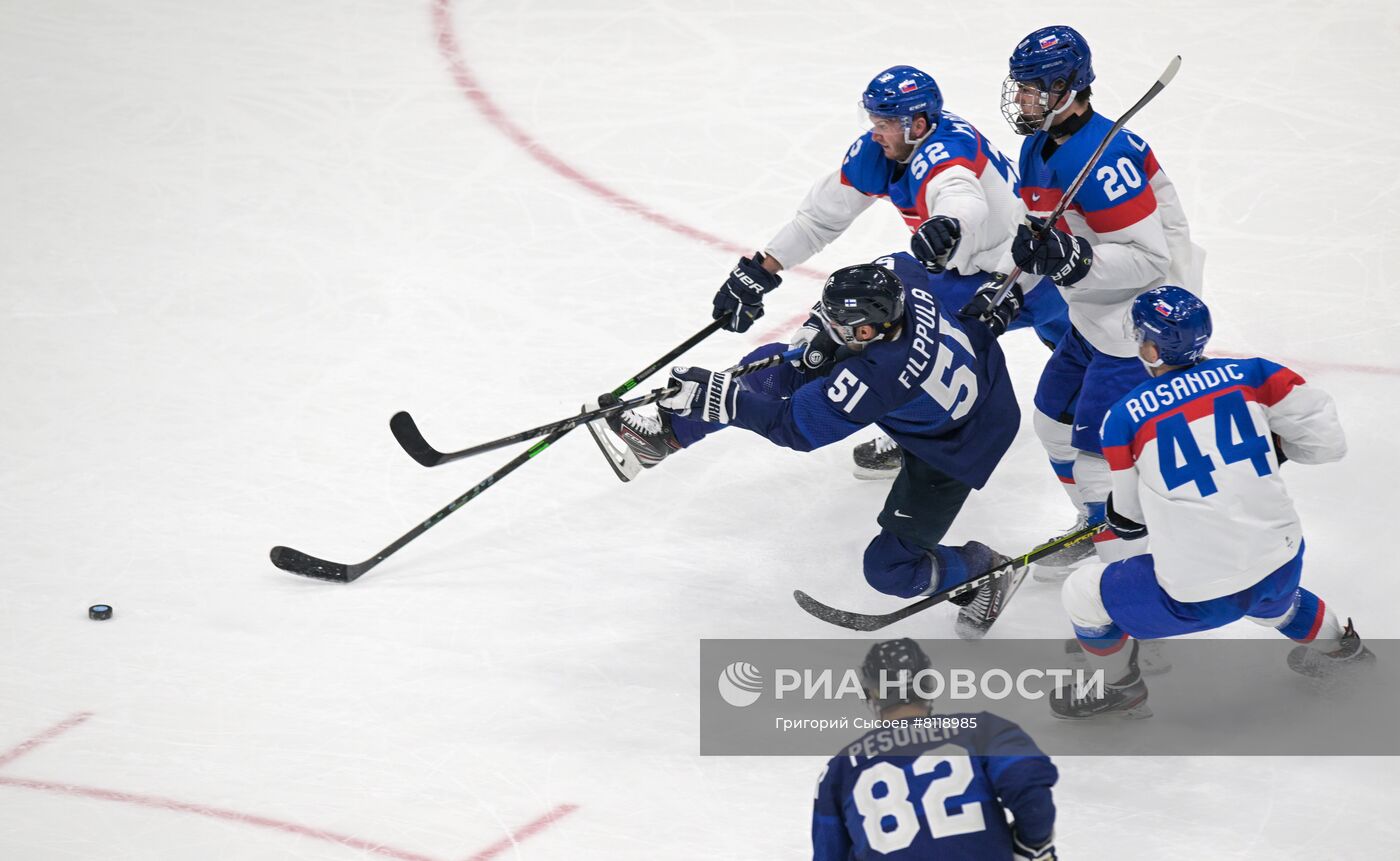 Олимпиада-2022. Хоккей. Мужчины. Матч Финляндия - Словакия