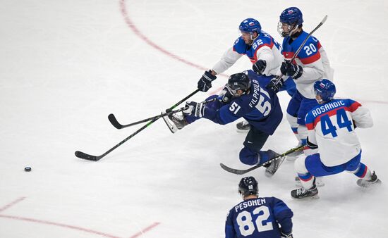 Олимпиада-2022. Хоккей. Мужчины. Матч Финляндия - Словакия