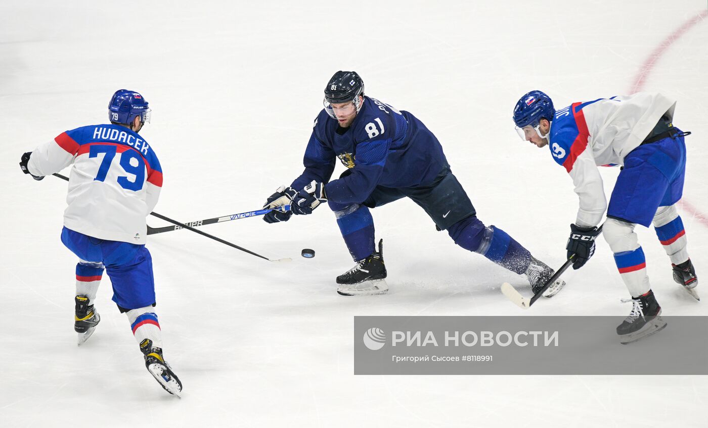 Олимпиада-2022. Хоккей. Мужчины. Матч Финляндия - Словакия