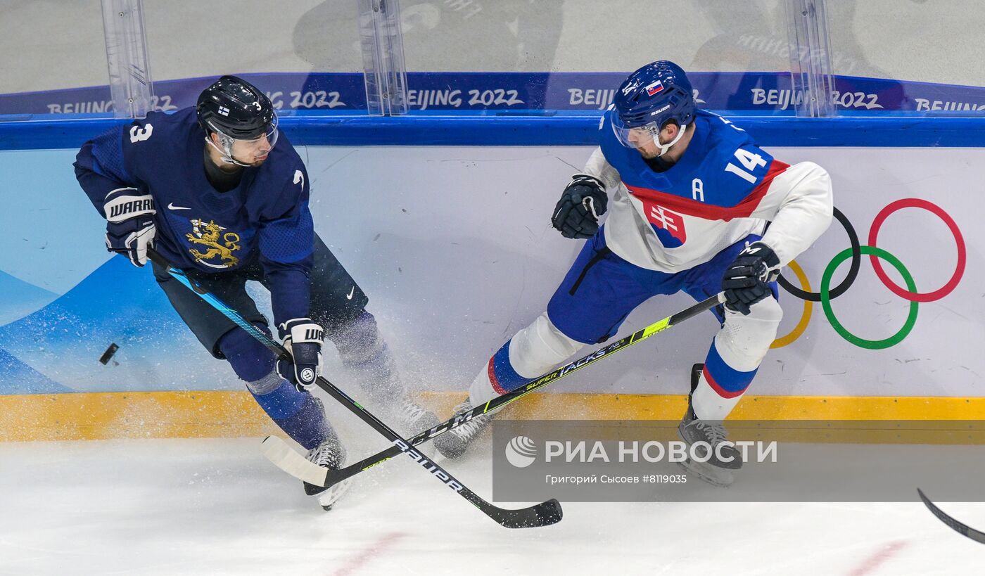 Олимпиада-2022. Хоккей. Мужчины. Матч Финляндия - Словакия