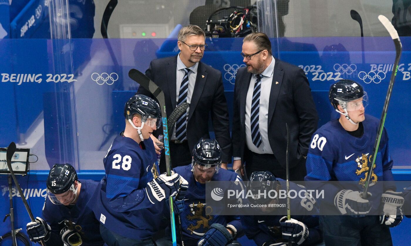 Олимпиада-2022. Хоккей. Мужчины. Матч Финляндия - Словакия