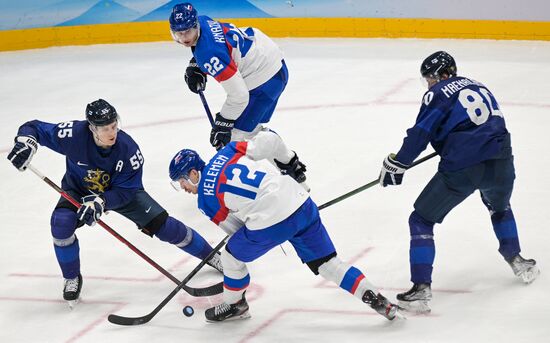 Олимпиада-2022. Хоккей. Мужчины. Матч Финляндия - Словакия