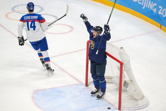 Олимпиада-2022. Хоккей. Мужчины. Матч Финляндия - Словакия