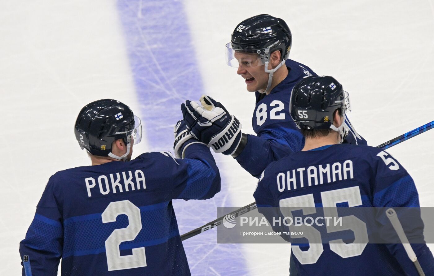 Олимпиада-2022. Хоккей. Мужчины. Матч Финляндия - Словакия
