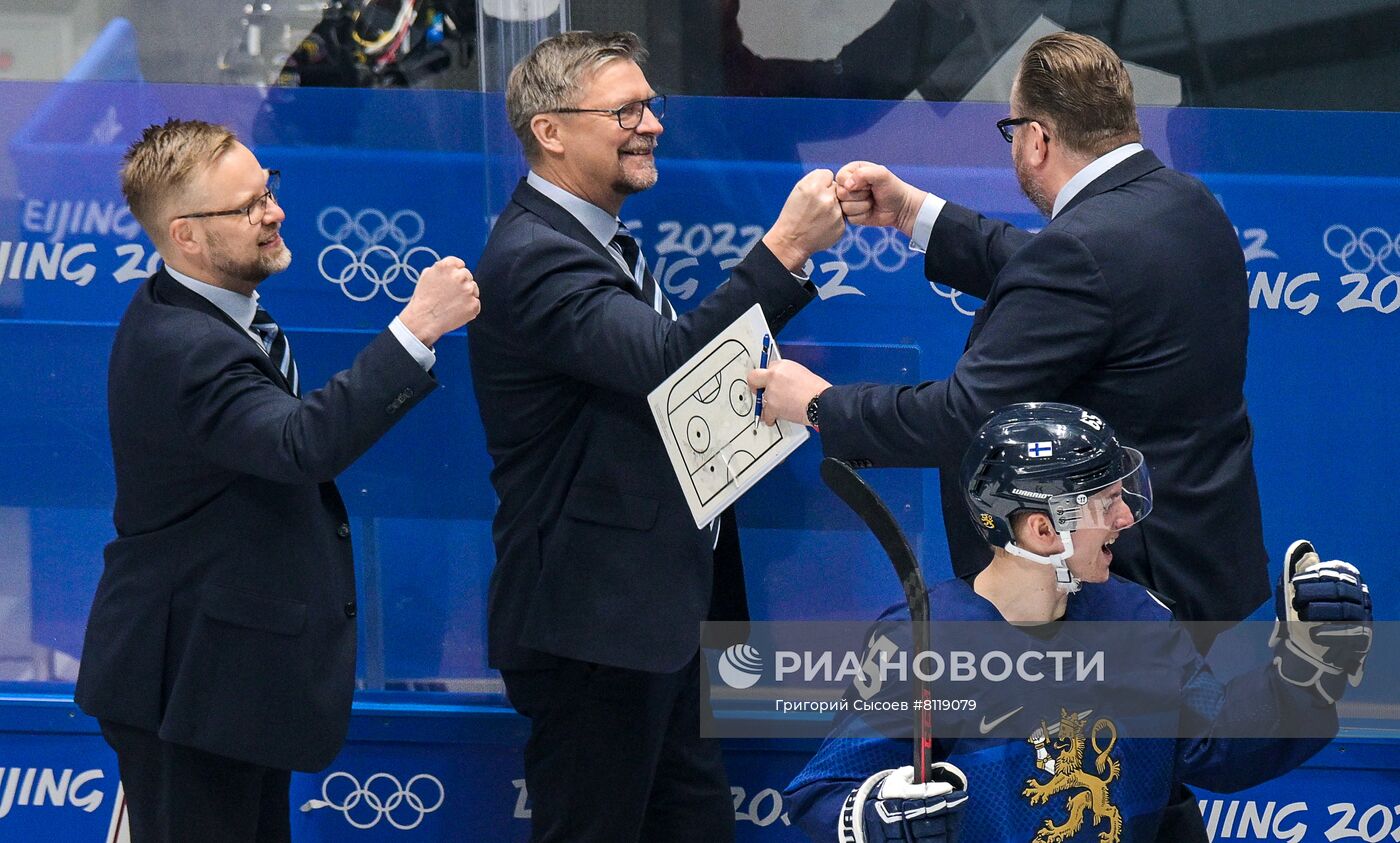 Олимпиада-2022. Хоккей. Мужчины. Матч Финляндия - Словакия