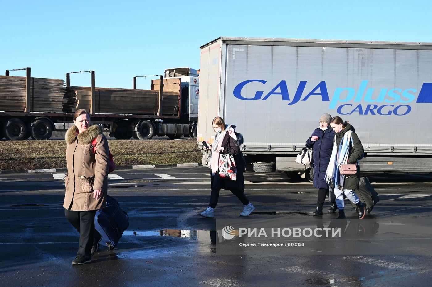 Ситуация на КПП "Матвеев Курган" в Ростовской области