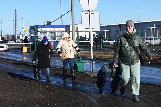 Ситуация на КПП "Матвеев Курган" в Ростовской области