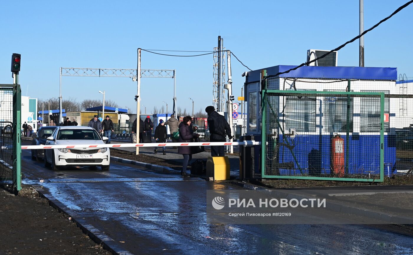 Ситуация на КПП "Матвеев Курган" в Ростовской области