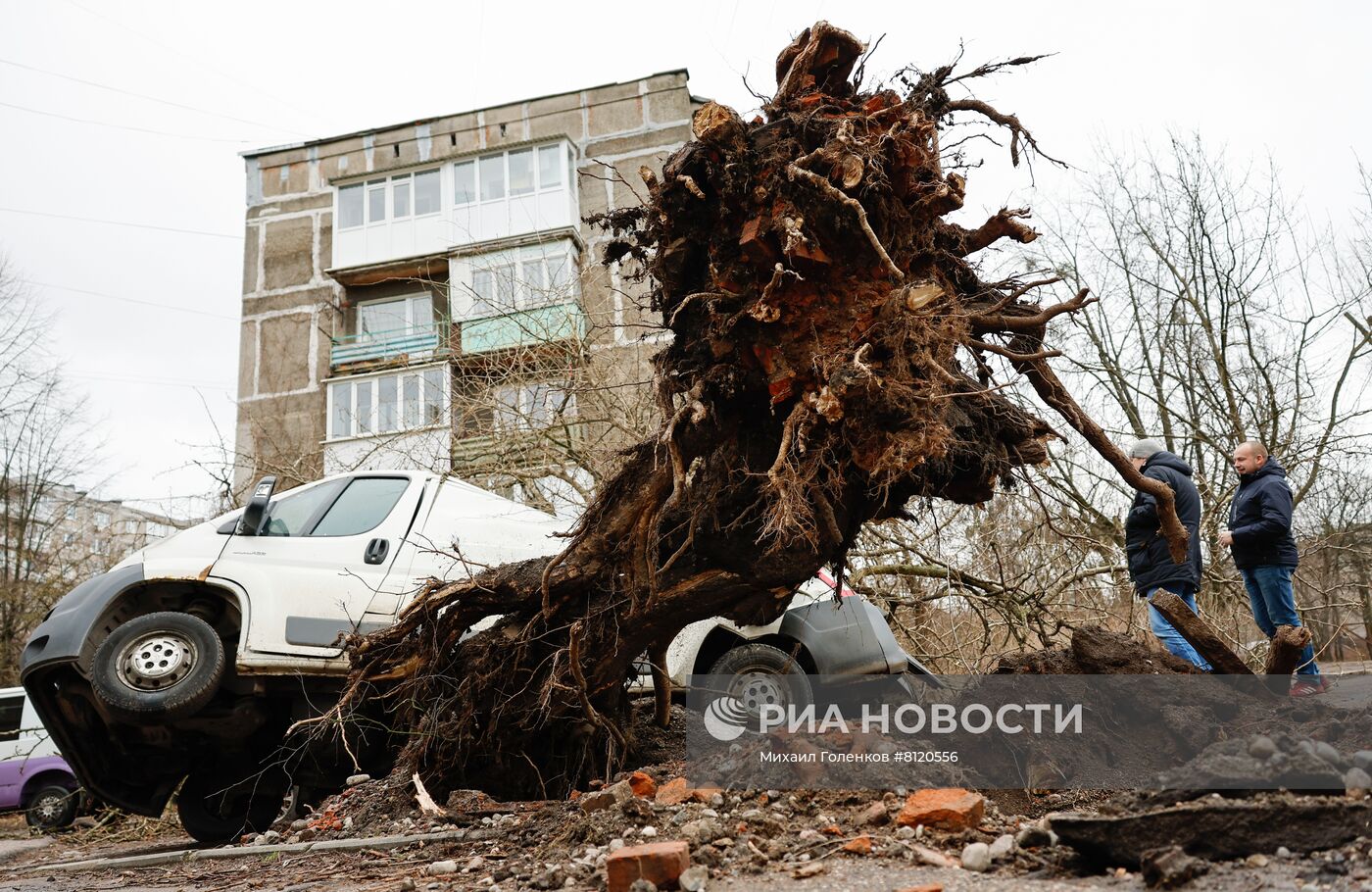 Штормовой ветер в Калининграде