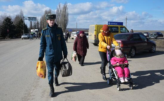Эвакуация беженцев с территории ДНР