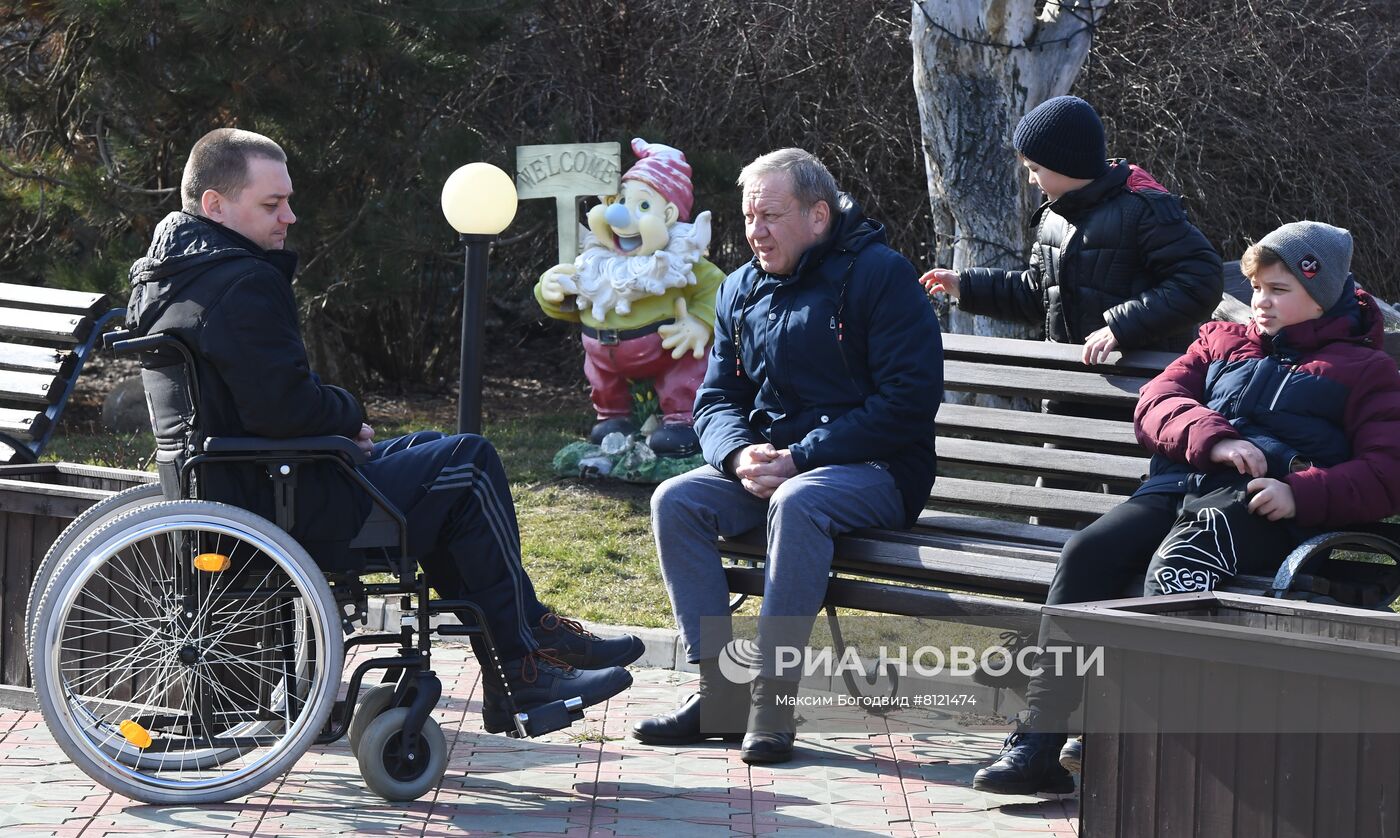 Пункт временного размещения беженцев в Ростовской области