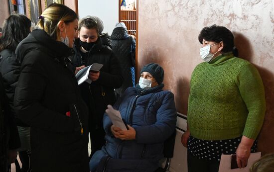Пункт временного размещения беженцев в Ростовской области