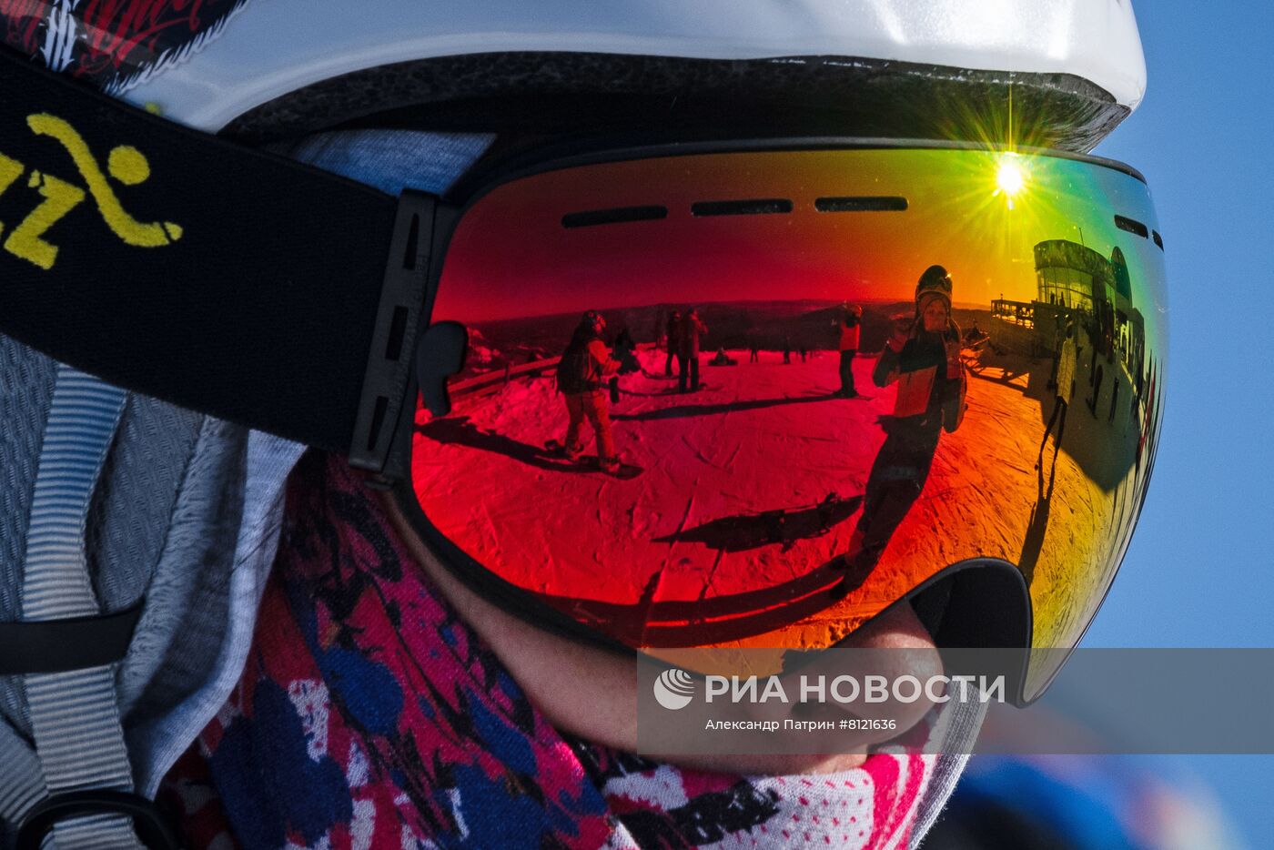 Самый большой снеговик в России на курорте Шерегеш