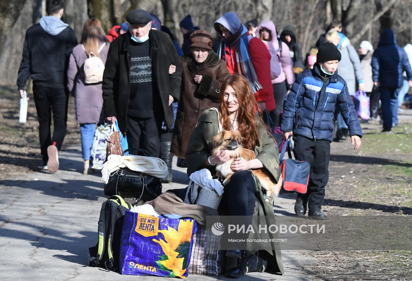 Отправление беженцев из ДНР и ЛНР в регионы России