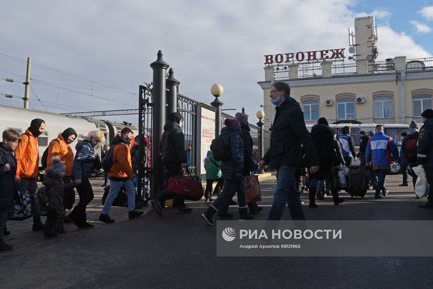 Прибытие беженцев из Донбасса в Воронежскую область