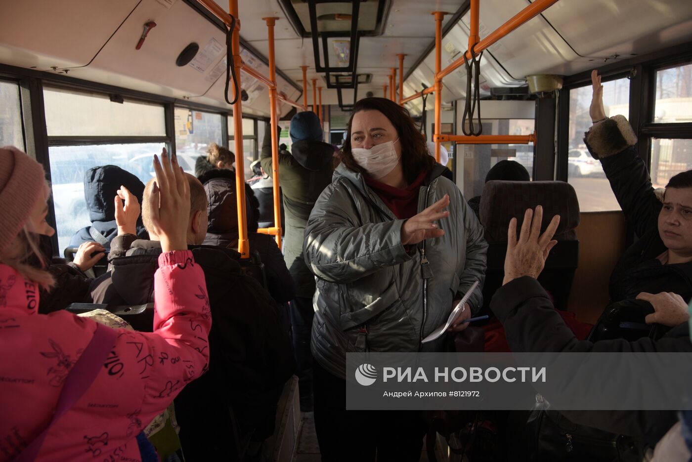 Прибытие беженцев из Донбасса в Воронежскую область