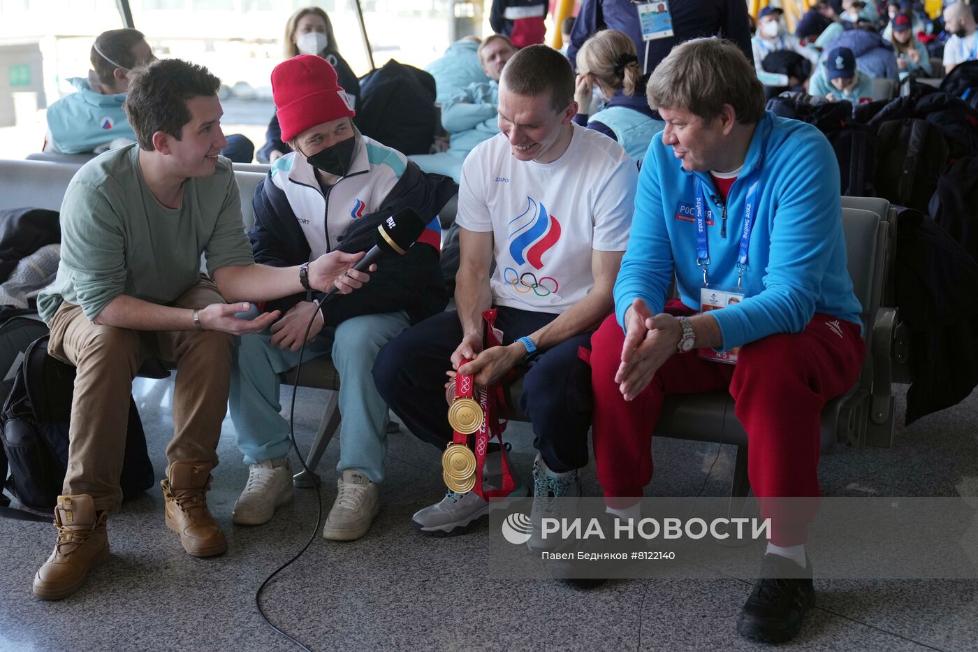 Вылет "золотого" рейса со спортсменами из Пекина