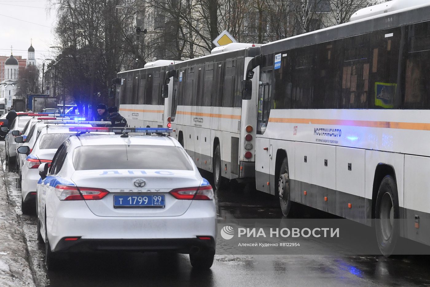 Прибытие эвакуированных жителей ДНР и ЛНР в Подмосковье