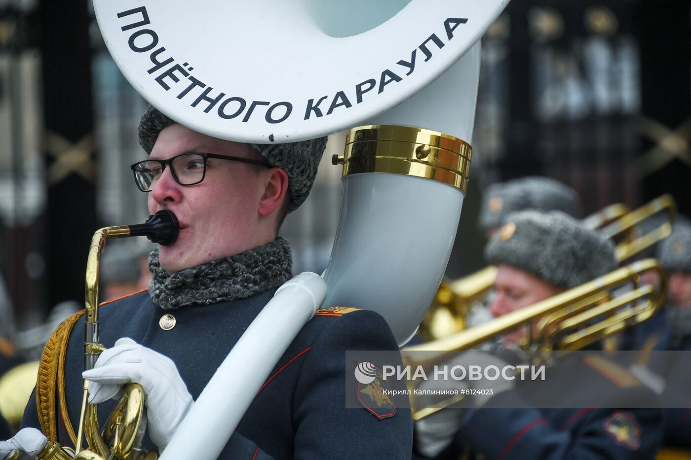 Возложения цветов в честь 23 февраля 